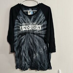 Gildan “YOU ARE ENOUGH” 3/4 sleeve pullover Sz XL NWT